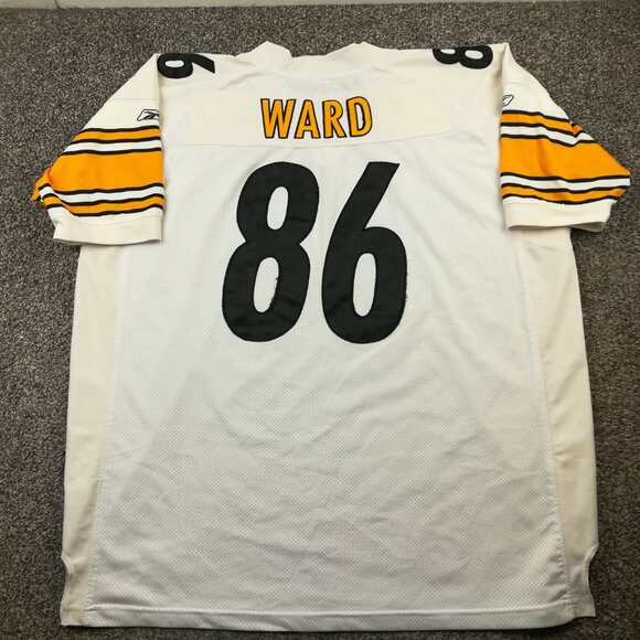 Vintage Hines Ward Pittsburgh Steelers Jersey Reebok White Sewn Mens 60 *Flaw - Picture 6 of 13